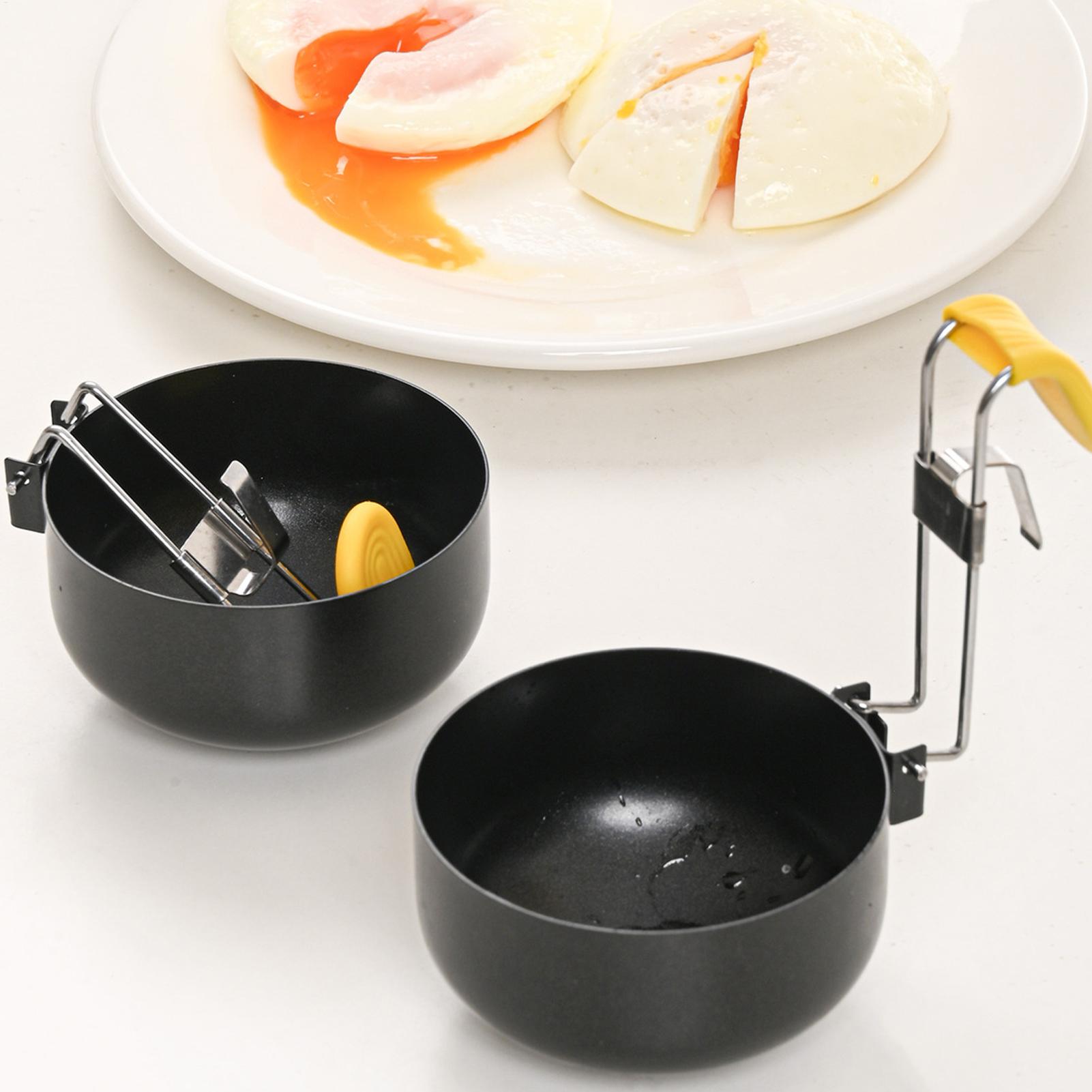 Kitchen Gadgets For Men - Stainless Steel Egg Poacher Nonstick Egg