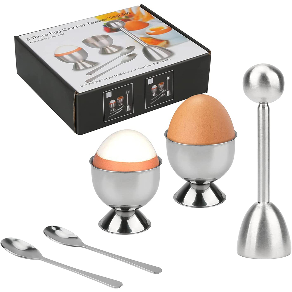 LMETJMA Egg Cracker Topper Set - đánh giá và giá Egg Separator Tool