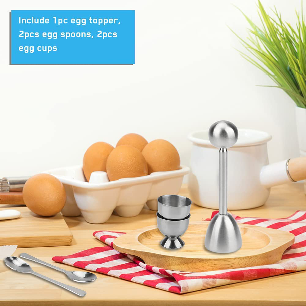 LMETJMA Egg Cracker Topper Set - đánh giá và giá Egg Separator Tool