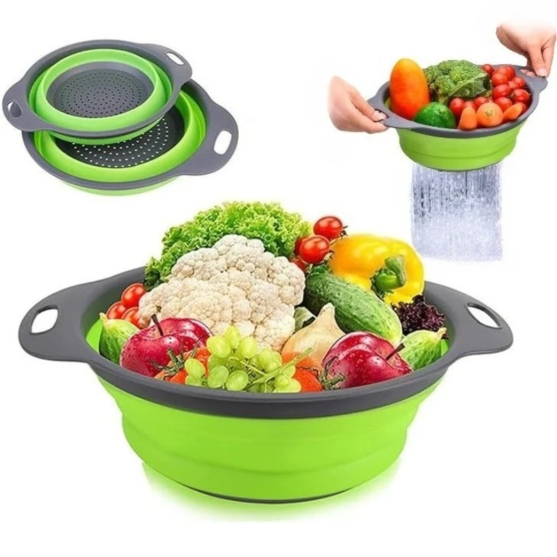 1Pc Foldable Silicone Strainer - đánh giá và giá Kitchen Gadgets Organizer