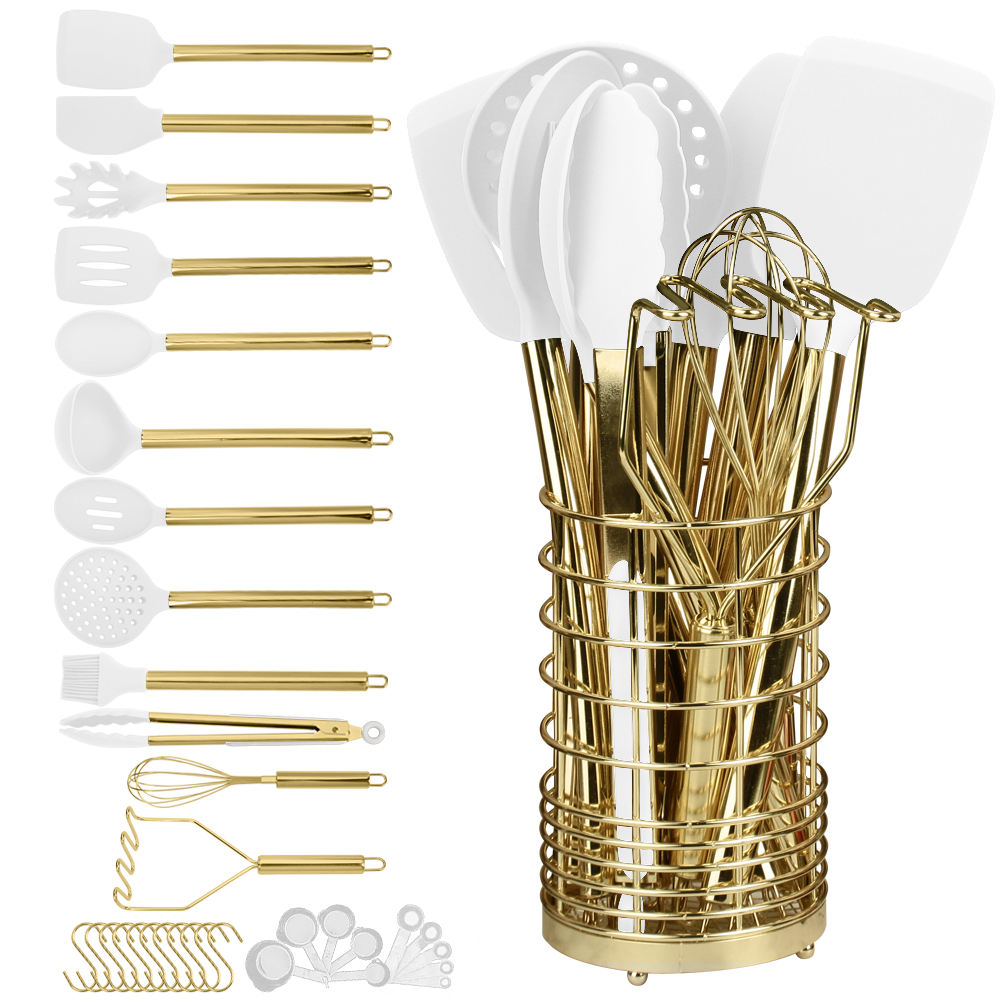 15-Piece Cooking Tool Set, Foo - đánh giá và giá Kitchen Gadgets Gold
